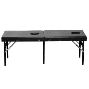 Master Series Extreme Bondage & Milking Massage Bed includes cuffs & is comfortably padded. It has cutouts for the face, hips & genitals for milking & restraint play.