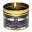 Master Series Fever Hot Wax Play Drip Candle Tin is made w/ low-temperature melting paraffin wax & comes in a tin case to feel the heat in your hands before dripping it on your sub's skin. Black-flame on.