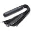 Master Series Vibra-Lasher Flogger With Vibrating Dildo Handle combines a 9-mode vibrating dildo & faux leather flogger into one tool that's perfect for switching between punishment & pleasure. (4)
