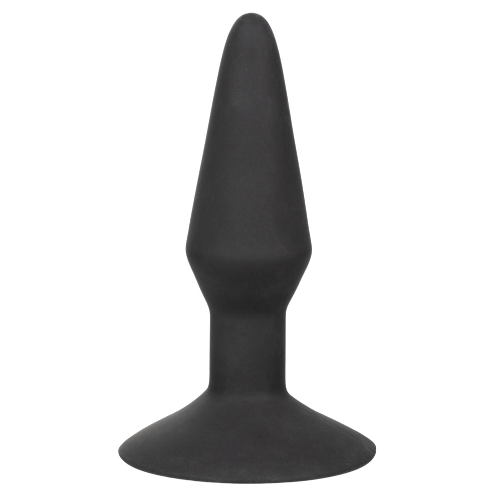 Medium Silicone Inflatable Plug, this inflatable anal plug has a suction cup & an easy-squeeze hand bulb. Black 3