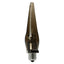 MIini Vibro Tease Anal Plug w/ Removable Bullet Vibrator - tapered shape with wide stopper base. Smoke 2