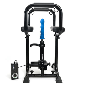 Mod Love Deluxe Thruster Sex Machine Bondage Chair Seat converts into a queening/rim chair, sex bench, CBT restraint, mounted seat & a sex machine seat w/ Mod Love's Deluxe Thruster. With MOD sex machine. (6)