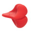 Naughty Bits Muah Mini Vibrator - palm-sized handheld massager fits perfectly between your fingers & delivers 10 awesome vibration patterns through its fun lip-shaped design. Red 5