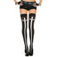 Music Legs Gothic Cross Print Thigh-High Stockings have printed gothic crosses for an elongating effect that adds edge to everyday looks & is a great way to finish a naughty nun costume.
