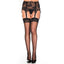 Music Legs Sheer Hold-Up Thigh-High Stockings add sheer colour + coverage & suit everything from officewear & everyday clothing to lingerie & costumes. Black.