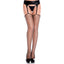 Music Legs Unfinished Diamond Net Hold-Up Thigh-High Stockings have plain, unfinished tops that pair perfectly w/ a garter belt for an effortlessly undone look.