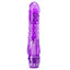 Naturally Yours Bump n' Grind Textured Flexible Vibrator has a ridged head that 'pops' satisfyingly inside you upon insertion & a nubby shaft that massages your inner walls w/ every thrust. Purple.