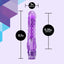 Naturally Yours Bump n' Grind Textured Flexible Vibrator has a ridged head that 'pops' satisfyingly inside you upon insertion & a nubby shaft that massages your inner walls w/ every thrust. Purple-dimension.