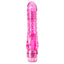 Naturally Yours Bump n' Grind Textured Flexible Vibrator has a ridged head that 'pops' satisfyingly inside you upon insertion & a nubby shaft that massages your inner walls w/ every thrust. Pink.