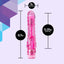 Naturally Yours Bump n' Grind Textured Flexible Vibrator has a ridged head that 'pops' satisfyingly inside you upon insertion & a nubby shaft that massages your inner walls w/ every thrust. Pink-dimension.