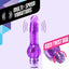 Naturally Yours Mr. Right Now Multispeed Vibrator has a ridged phallic head that 'pops' satisfyingly inside you & is safe for anal or vaginal play. Purple-easy twist dial.