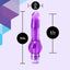 Naturally Yours Mr. Right Now Multispeed Vibrator has a ridged phallic head that 'pops' satisfyingly inside you & is safe for anal or vaginal play. Purple-dimension.