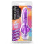 Naturally Yours Mr. Right Now Multispeed Vibrator has a ridged phallic head that 'pops' satisfyingly inside you & is safe for anal or vaginal play. Purple-package.