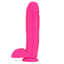 Neo Elite 10" Silicone Dual Density Cock & Balls Dildo has a firm core & soft outer for a realistic feeling & a thick veiny shaft for amazing internal sensation. Pink. (2)