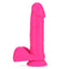 This realistic-feeling dildo uses has a dual-density soft outer & firm core design w/ a ridged phallic head for stimulation that feels just like the real thing. Pink. (2)
