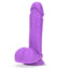 This realistic-feeling dildo uses has a dual-density soft outer & firm core design w/ a ridged phallic head for stimulation that feels just like the real thing. Purple.