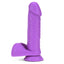 This realistic-feeling dildo uses has a dual-density soft outer & firm core design w/ a ridged phallic head for stimulation that feels just like the real thing. Purple. (2)