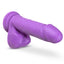 This realistic-feeling dildo uses has a dual-density soft outer & firm core design w/ a ridged phallic head for stimulation that feels just like the real thing. Purple. (3)