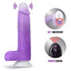 Neo Elite Encore 8" Vibrating Dildo With Remote & Suction Cup has a realistic phallic shape sculpted from silicone w/ a ridged G-spot/P-spot head, veiny shaft & harness-compatible suction cup. Waterproof & remote.