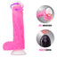 Neo Elite Roxy 8" Rotating Dildo With Remote & Suction Cup has a realistic phallic G-/P-spot head, veiny shaft & harness-compatible suction cup for hands-free fun solo or together. Waterproof & remote control.