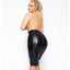 Noir Handmade Power Wet Look Zip-Up Corset Lacing Pencil Skirt - Curvy is made from thick, high-quality Power Wet Look material w/ a long rear zip & adjustable corset lacing. (4)