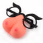 Novelty Boobie Glasses have bushy eyebrows & a hollow pair of breasts to fit comfortably over your nose, perfect for a gag gift or funny adult costume. (2)