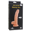 Escapade - Novice 5.5" Silicone Dong - realistically sculpted vibrating dong has 10 thrilling vibration modes + one-key burst mode. Flesh, box