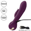 Obsession Fantasy Clitoral Licking G-Spot Rabbit Vibrator has 10 synchronised modes of vibration across the curved G-spot head & tongue-like clitoral teaser. Features & USB charging.