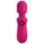 This mini travel-friendly vibrating wand has a smooth silicone head on top of a flexible neck & 7 vibration modes to enjoy. Fuschia.