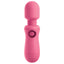 This mini travel-friendly vibrating wand has a smooth silicone head on top of a flexible neck & 7 vibration modes to enjoy. Pink.