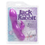 Silicone One Touch Jack Rabbit - has dual G-Spot & clitoral stimulation with 10 vibration modes you control with just 1 touch. Purple 4