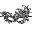 Ouch! Royal Lace Eye Mask has an asymmetrical wing design, perfect for lingerie, costumes, party outfits & more.