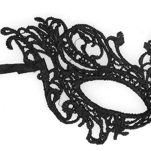 Ouch! Royal Lace Eye Mask has an asymmetrical wing design, perfect for lingerie, costumes, party outfits & more. (2)