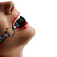 Ouch! - Breathable Ball Gag - Old School Tattoo Style close up