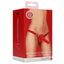 Ouch! - Vibrating Silicone Strap-On - Adjustable - red package
