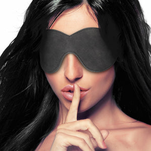 Ouch! Diamond Studded Faux Leather Eye Mask has a contoured design for a comfortable flush fit over the nose to block out light & has diamante-studded straps for extra glam. Comfortable fit over the nose.