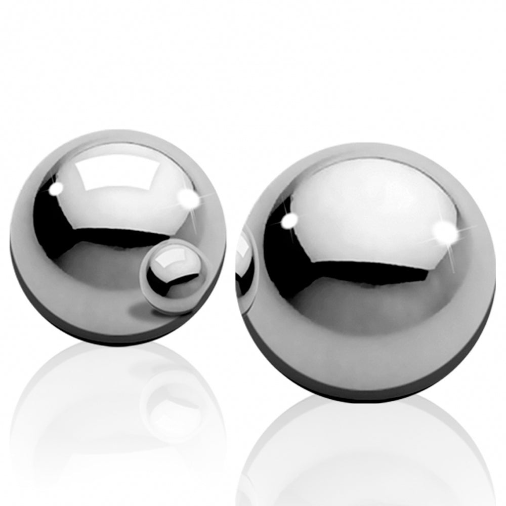 Ouch! Stainless steel ben-wa balls - heavy weight massage your inner walls as you clench & relax your pelvic floor muscles around them.