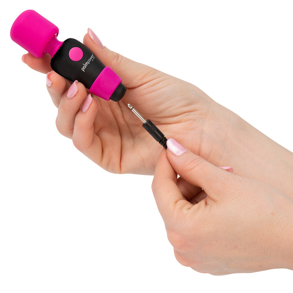 PalmPower Pocket Mini Wand Vibrator - travel-friendly massage wand, 7 vibration modes, rechargeable. 3