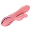 California Dreaming - Pasadena Player - rabbit vibrator has a bulbous textured shaft w/ 3 rotating speeds & a tongue-like clitoral stimulator w/ 10 flickering vibration settings. Pink 5