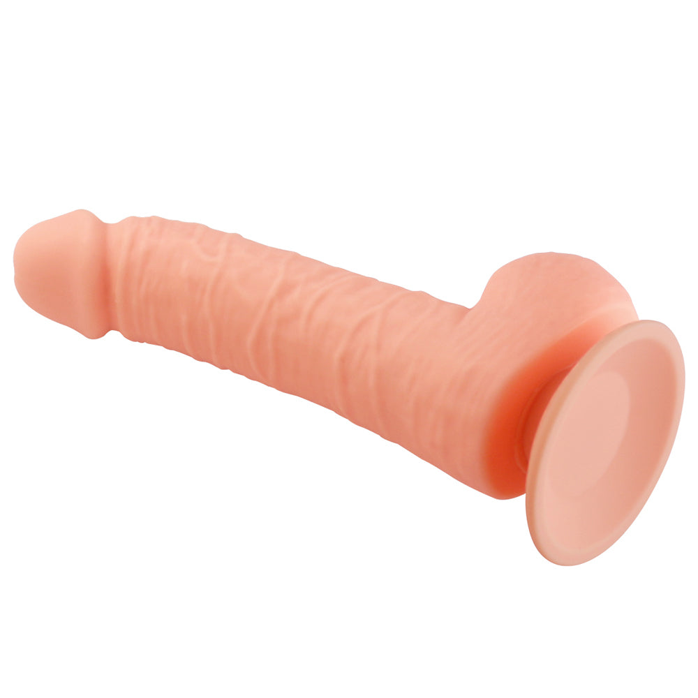 Seducer - 7" Passionate Lust - realistically sculpted dong has a suction cup base & phallic details like a ridged head + curved veiny shaft for G-spot or P-spot stimulation. Flesh (3)