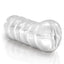 PDX Extreme - Clear-Leader Snatch - see-through masturbator features a realistic vaginal opening & lets you see yourself in action as you thrust into the ultra-tight tunnel.