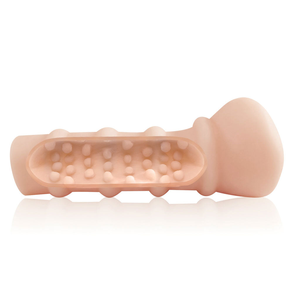 PDX Extreme - Fill Her Up! - vaginal masturbator has a lifelike design with fleshy lips & a tight, textured tunnel for wicked stimulation, all in FantaFlesh for a realistic look & feel. 3