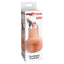 Pipedream Extreme Freshman Fuckslut Anal Masturbator has a closed end for great suction + a textured interior for unreal stimulation.  box