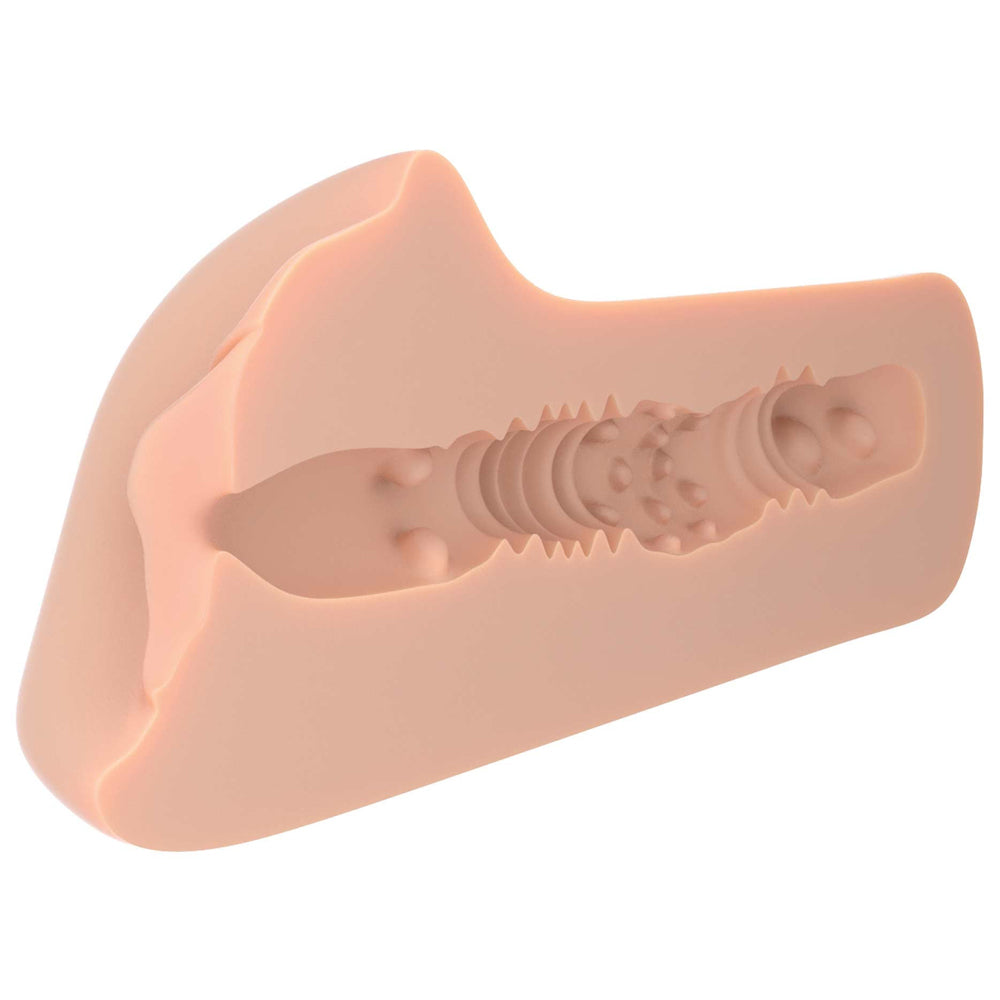PDX Plus Perfect Pussy - Heaven Stroker has a compact, travel-friendly design w/ neat pink vaginal lips & a textured tunnel for your enjoyment. (3)