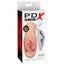 PDX Plus Perfect Pussy - XTC Stroker has professionally sculpted splayed vaginal lips & a wicked interior texture for more stimulation. Package.