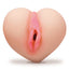 PDX Extreme - Tunnel Of Love - heart-shaped masturbator w/ pink vaginal lips & a textured interior. Lifelike Fanta Flesh material. 3