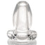 Master Series - PeepHole Clear Hollow Anal Plug - lets you see into the depths of your lover's anus & is the perfect entryway for enemas & other insertable objects.