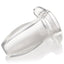 Master Series - PeepHole Clear Hollow Anal Plug - lets you see into the depths of your lover's anus & is the perfect entryway for enemas & other insertable objects. (3)