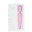 Pillow Talk Cheeky - Luxurious Wand Massager has a flexible head & multi-speed PowerBullet vibrations, all in a quilted silicone body w/ a Swarovski crystal control button. Pink-package.