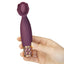  Pillow Talk Passion Incremental Vibrating Mini Massager With Ticklers lets you adjust vibration intensity incrementally when holding down the power button & has silicone bristles to tickle you just right. On-hand.